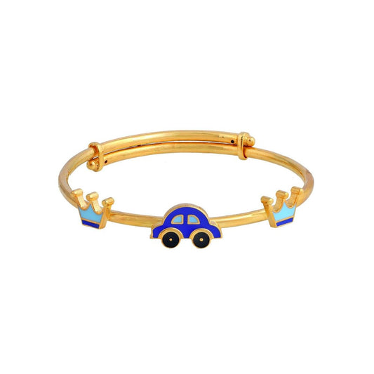 Car and Crown Kids Gold Kada - Arista Jewels
