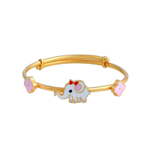 Elephant and Clove Kids Gold Kada - Arista Jewels