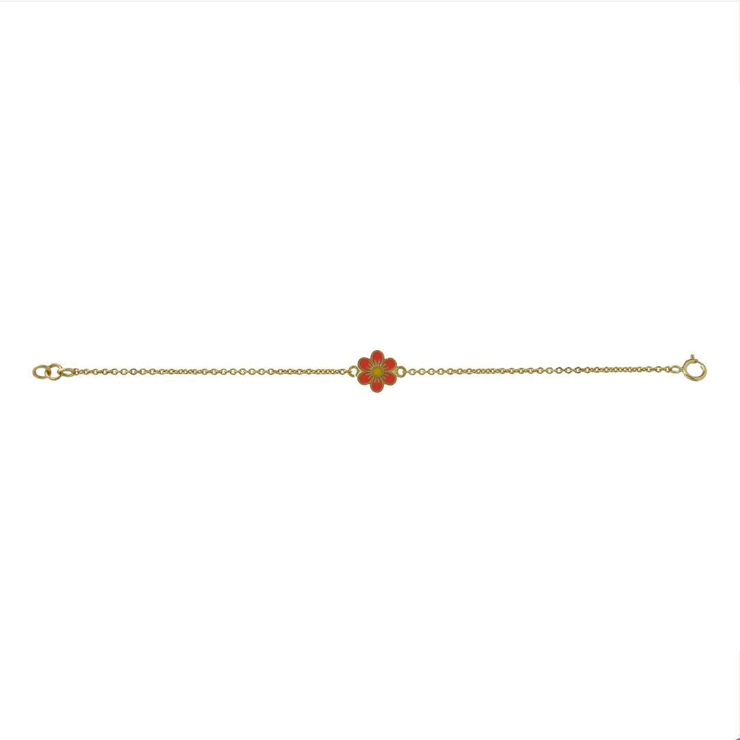 Flower Kids Gold Bracelet - Arista Jewels