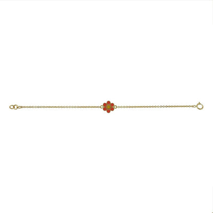 Flower Kids Gold Bracelet - Arista Jewels