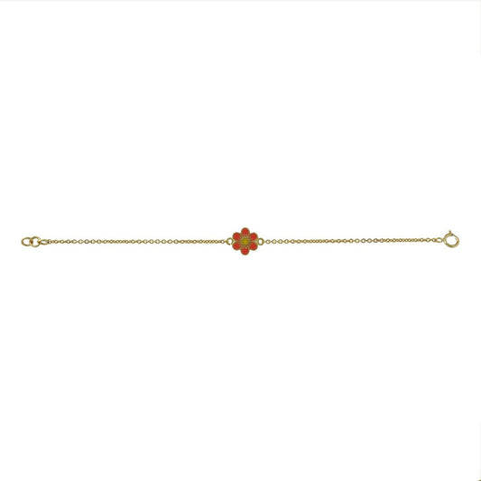Flower Kids Gold Bracelet - Arista Jewels