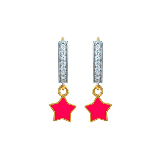 Pink Star Kids Gold Bali - Arista Jewels