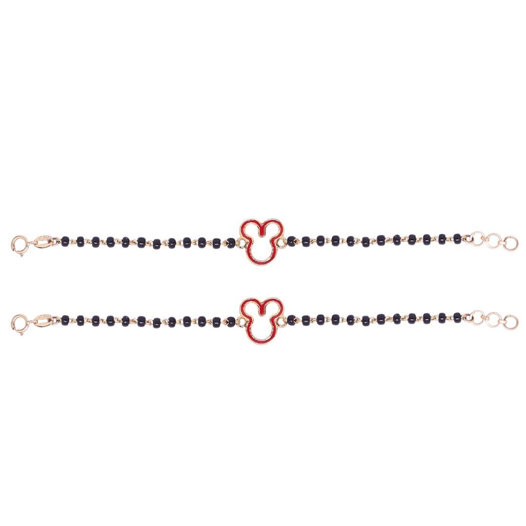 Gold Mickey Outline Nazariya-Pair in Gold