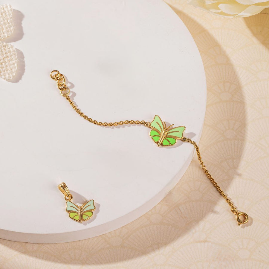 Green Butterfly Set - Arista Jewels