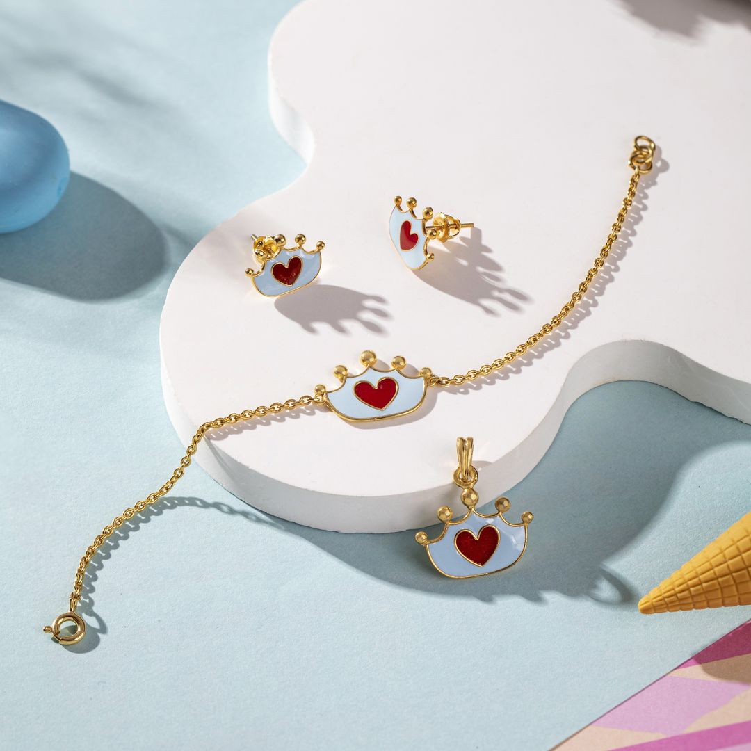 Blue Crown Set - Arista Jewels