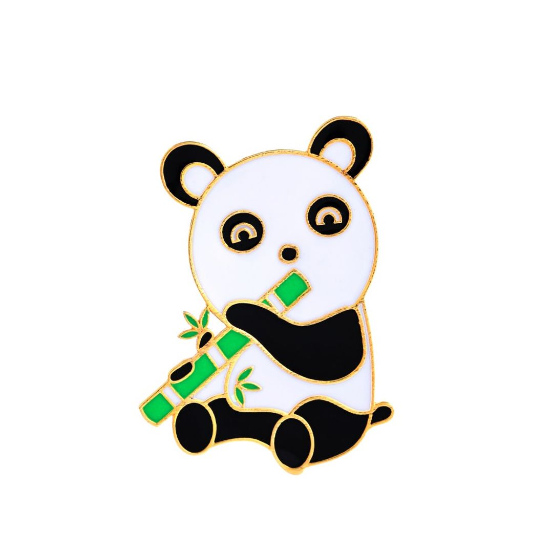Panda baby brooch - Arista Jewels