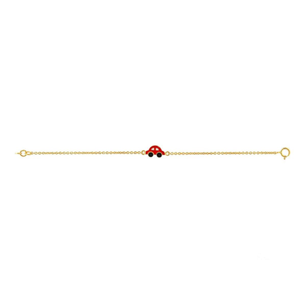 Red Car Kids Gold Bracelet