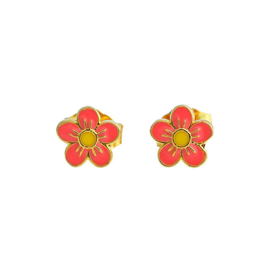 Flower Kids Gold Earring - Arista Jewels