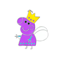 Peppa pig silver baby brooch