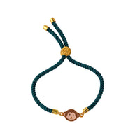 Monkey Push Pull Silver Rakhi