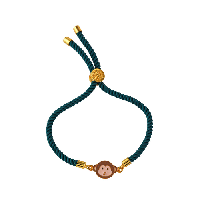 Monkey Push Pull Silver Rakhi - Arista Jewels