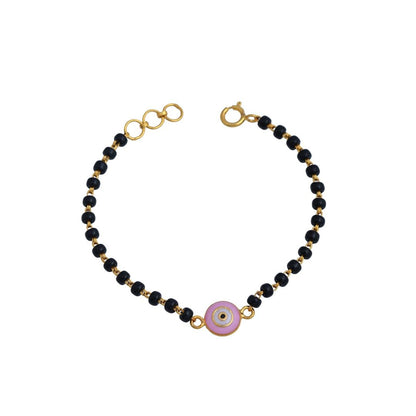 Pink Evil Eye Kids gold Nazariya - Arista Jewels