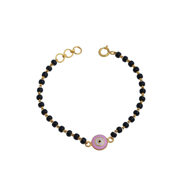 Silver Pink Evil Eye kids Nazariya-Pair in Silver