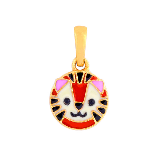 Cute Tiger Pendant for Babies & Kids in gold, gold, product image 2