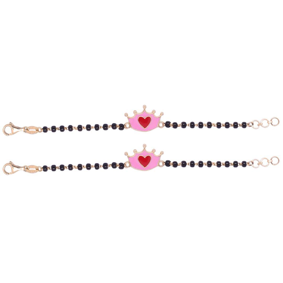 Silver Crown Heart Nazariya-Pair in Silver