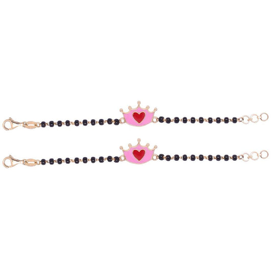 Silver Crown Heart Nazariya-Pair in Silver