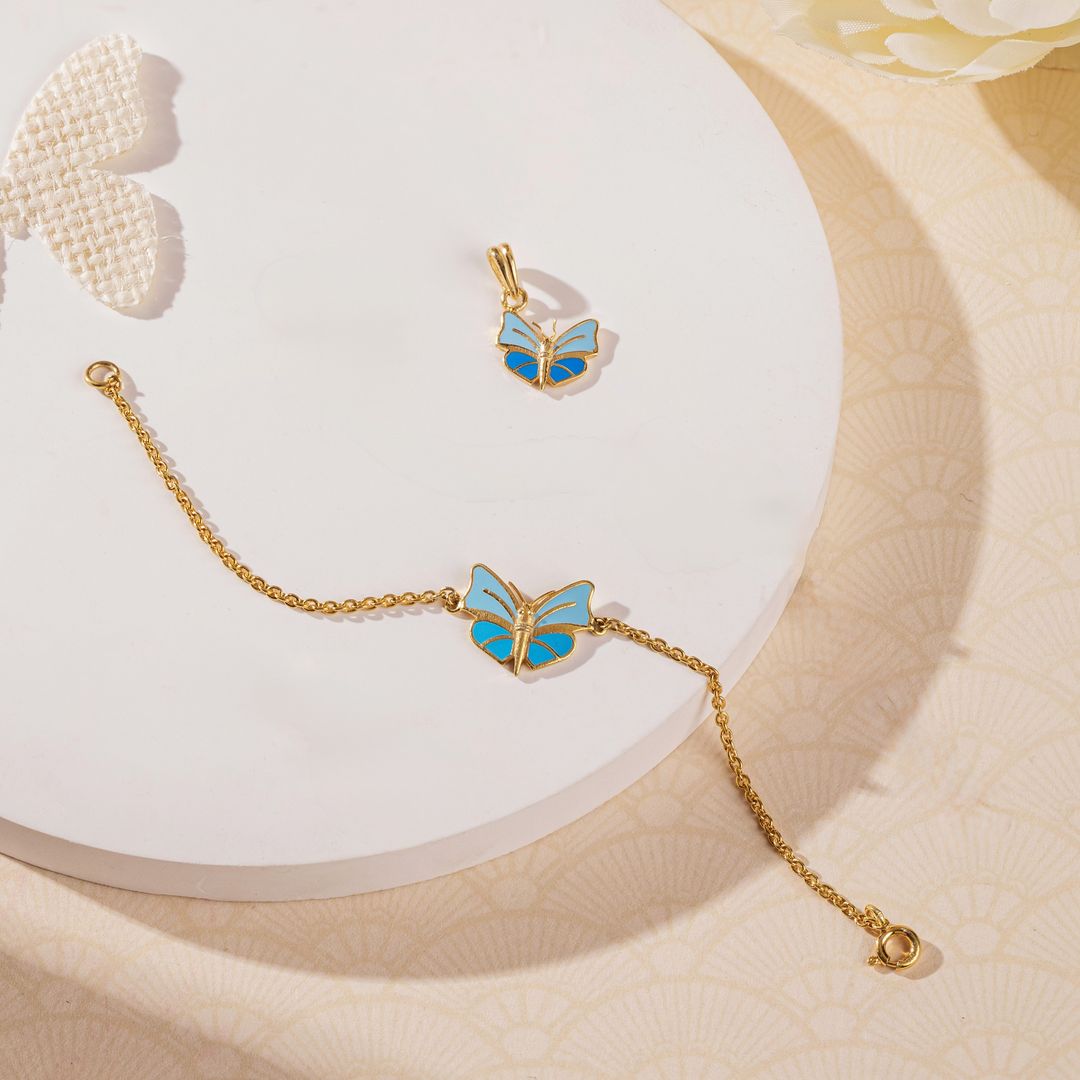 Blue Butterfly Set - Arista Jewels