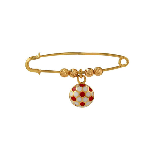 Football Kids Gold Pin