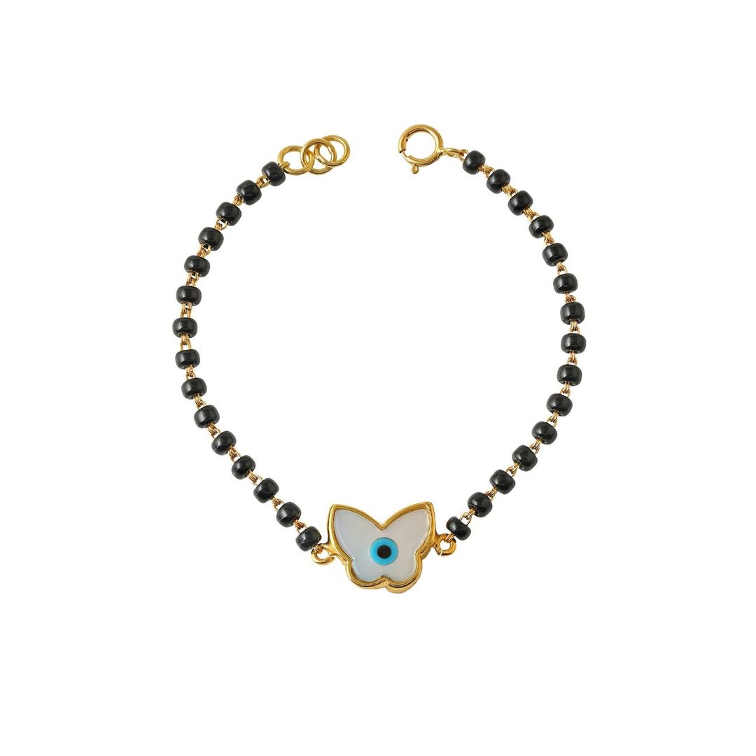 Butterfly Evil Eye KIds Gold Nazariya - Arista Jewels