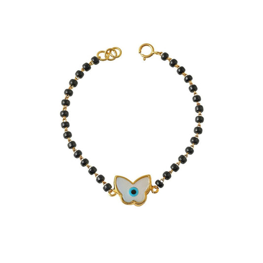 Butterfly Evil Eye KIds Gold Nazariya - Arista Jewels