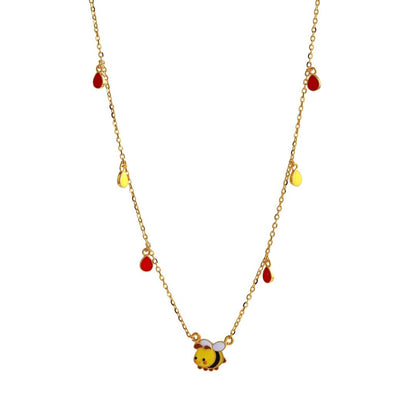 Bee with hanging charms Kids Chain - Arista Jewels