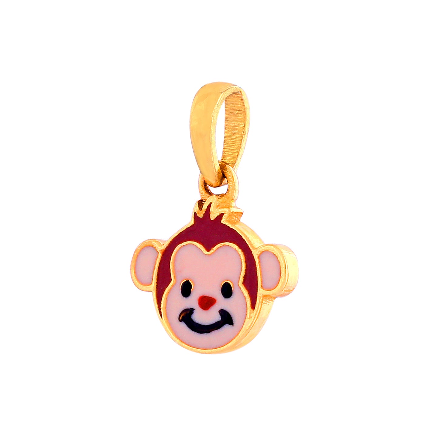 Monkey Pendant in yellow gold