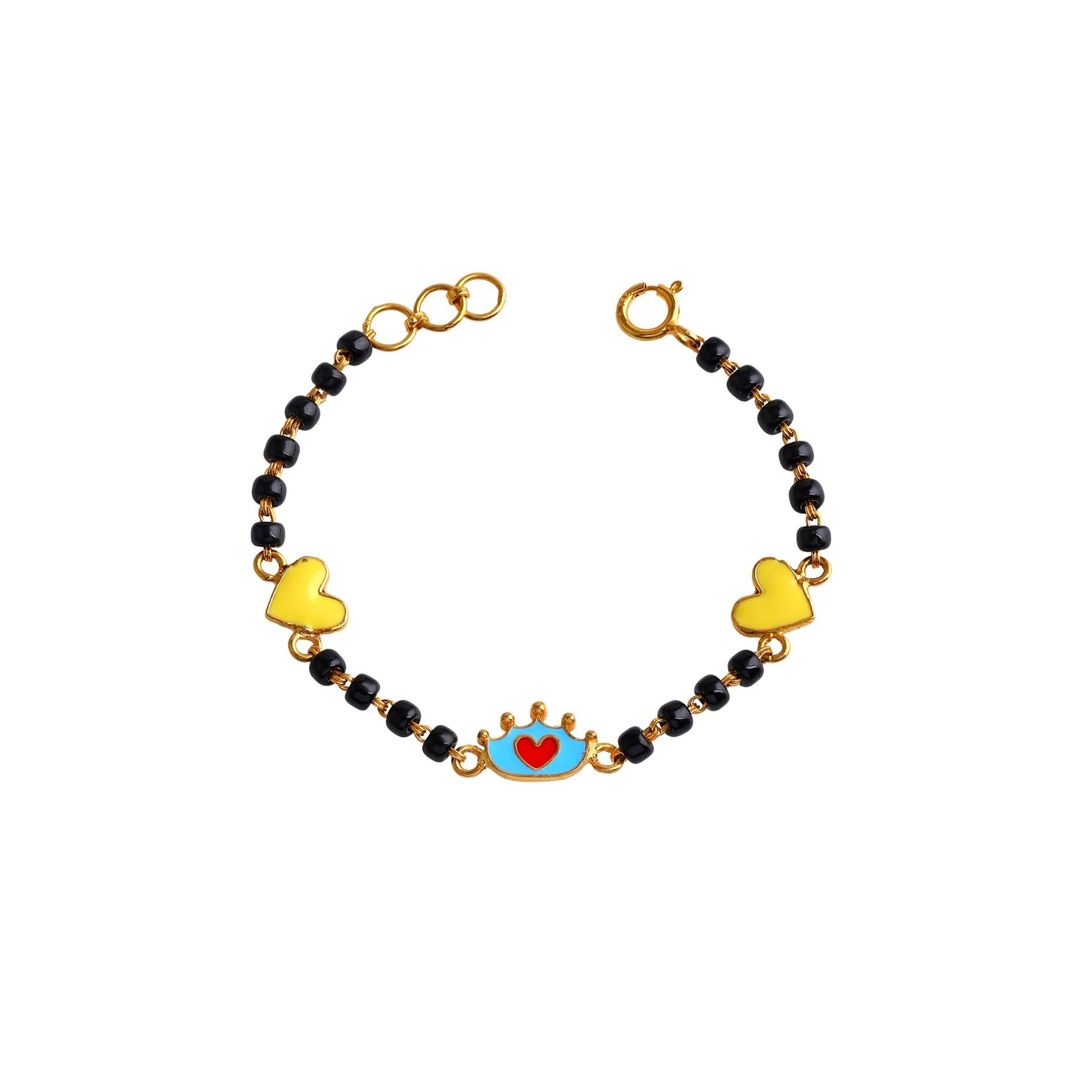 Silver Heart and Crown kids Nazariya-Pair in Silver