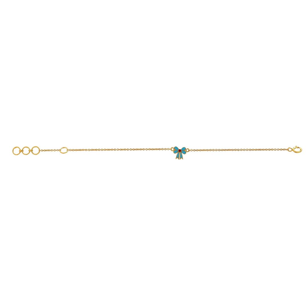 Blue Ribbon Kids Gold Bracelet - Arista Jewels