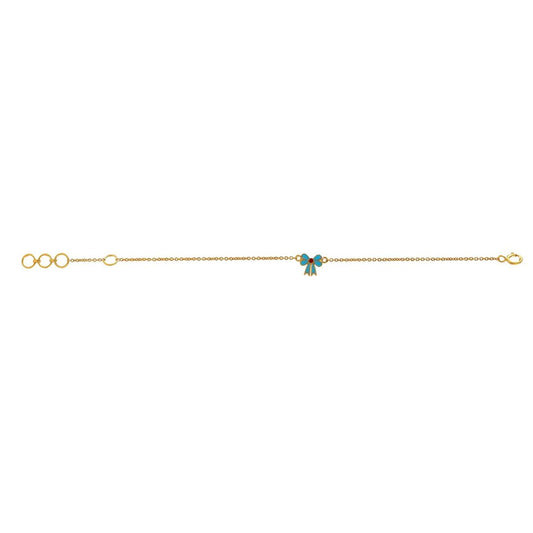 Blue Ribbon Kids Gold Bracelet - Arista Jewels