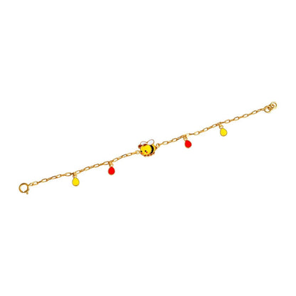 Bee hangin charms Kids Gold Bracelet - Arista Jewels