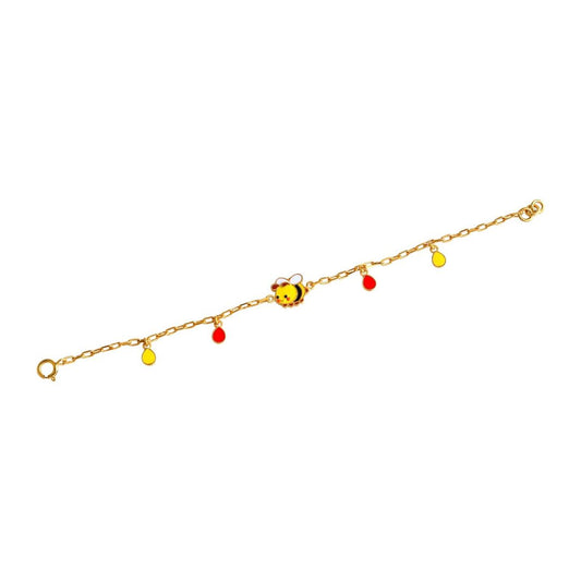 Bee hangin charms Kids Gold Bracelet - Arista Jewels