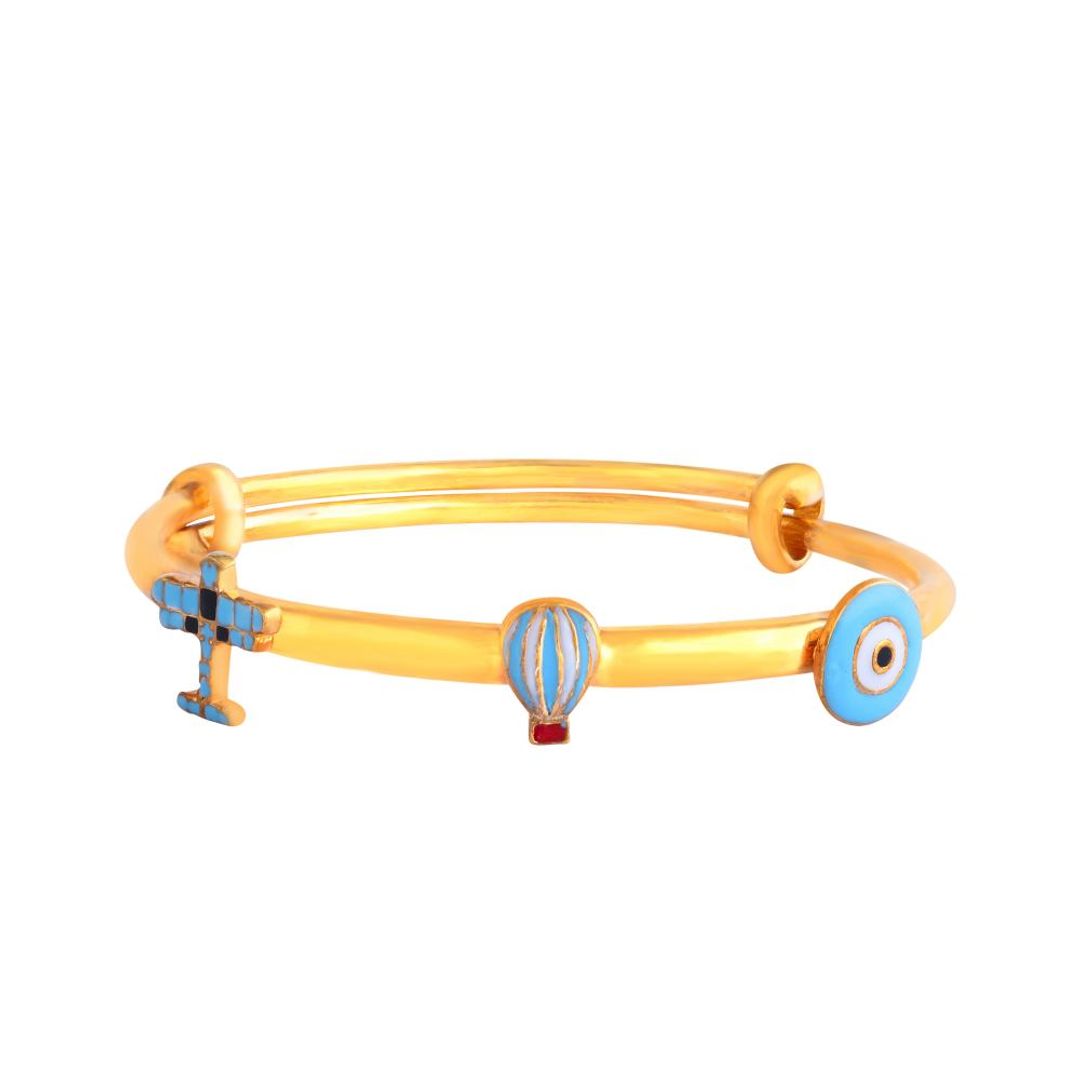 Transport Adjustable Silver Kada - Arista Jewels