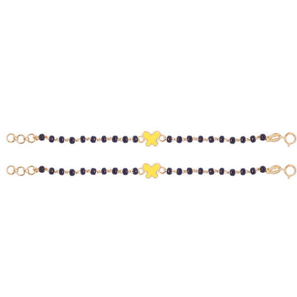 Gold Yellow Butterfly Nazariya-Pair in Gold