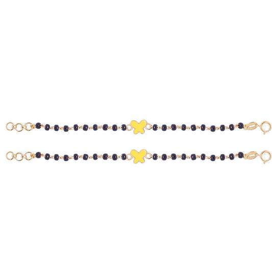 Silver Yellow Butterfly Nazariya-Pair in Silver