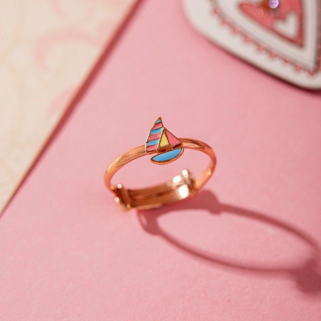 Blue Yatch Kids Gold Ring - Arista Jewels