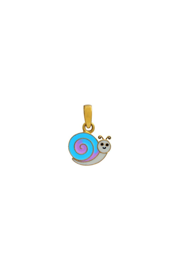 Snail Kids Gold Pendant