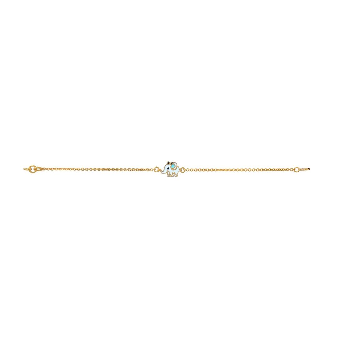 Elephant Kids Gold Bracelet - Arista Jewels