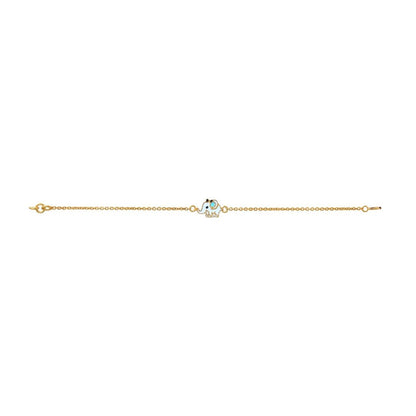 Elephant Kids Gold Bracelet - Arista Jewels
