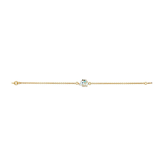Elephant Kids Gold Bracelet - Arista Jewels