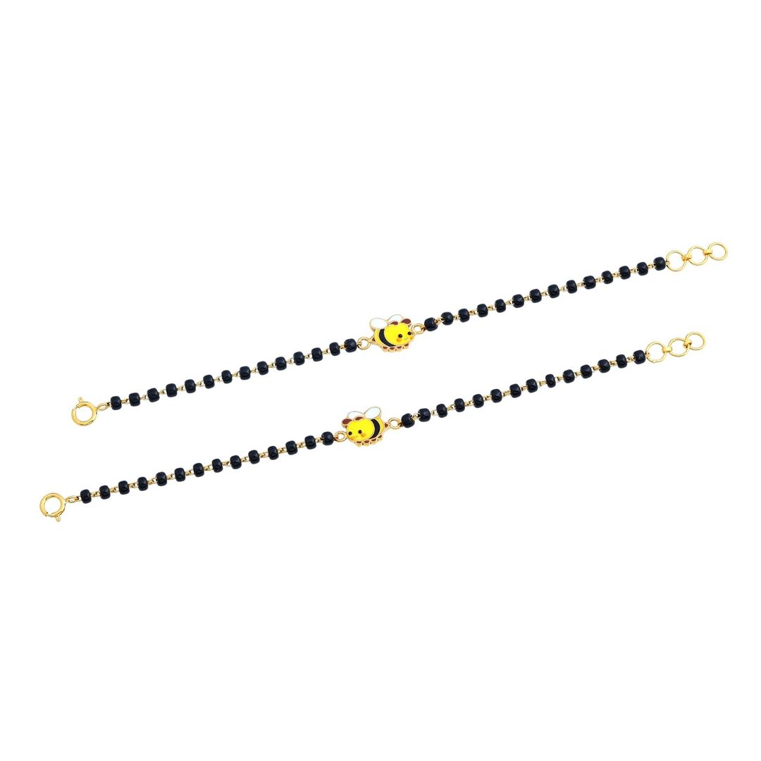 Silver Cute Bee kids Nazariya-Pair in Silver