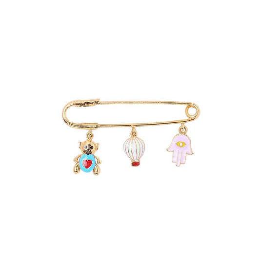 Cute Teddy Baby Pin - Arista Jewels