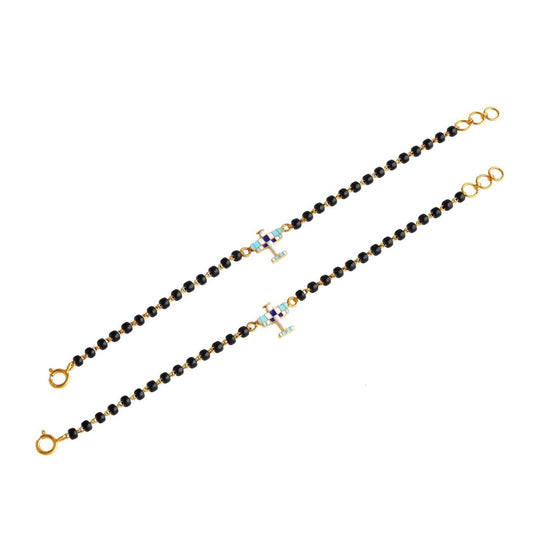 Silver Airplane kids Nazariya-Pair in Silver