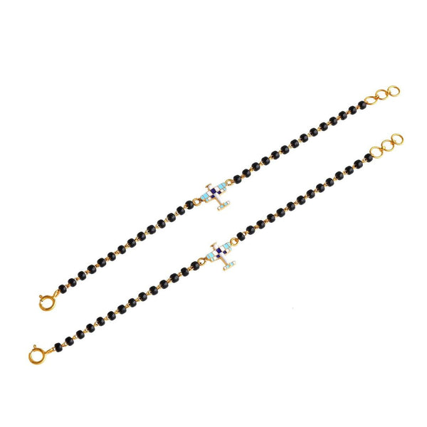 Silver Airplane kids Nazariya-Pair in Silver
