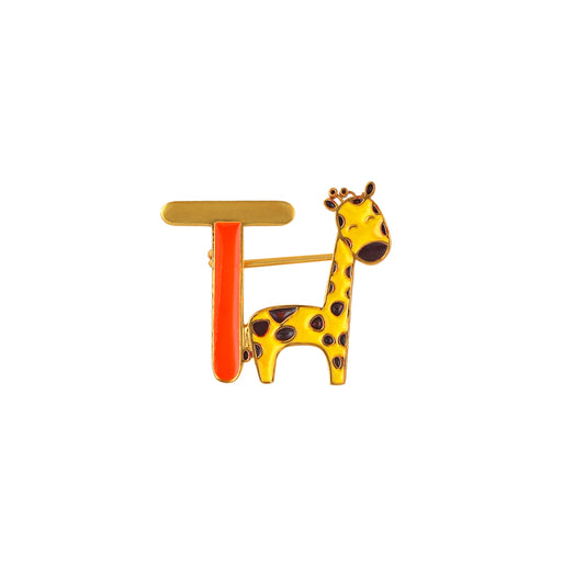 Giraffe & Letter T - Arista Jewels