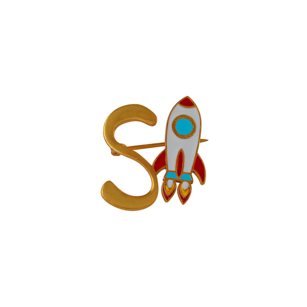 Rocket with Letter S