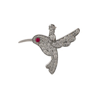 Bird Silver Brooch for Kids