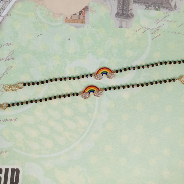 Rainbow Sparkle Nazariya – Gold Plated Silver