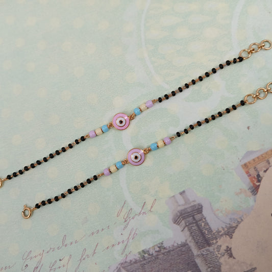 Pink Evileye Colourfull  Nazariya-Pair - Arista Jewels