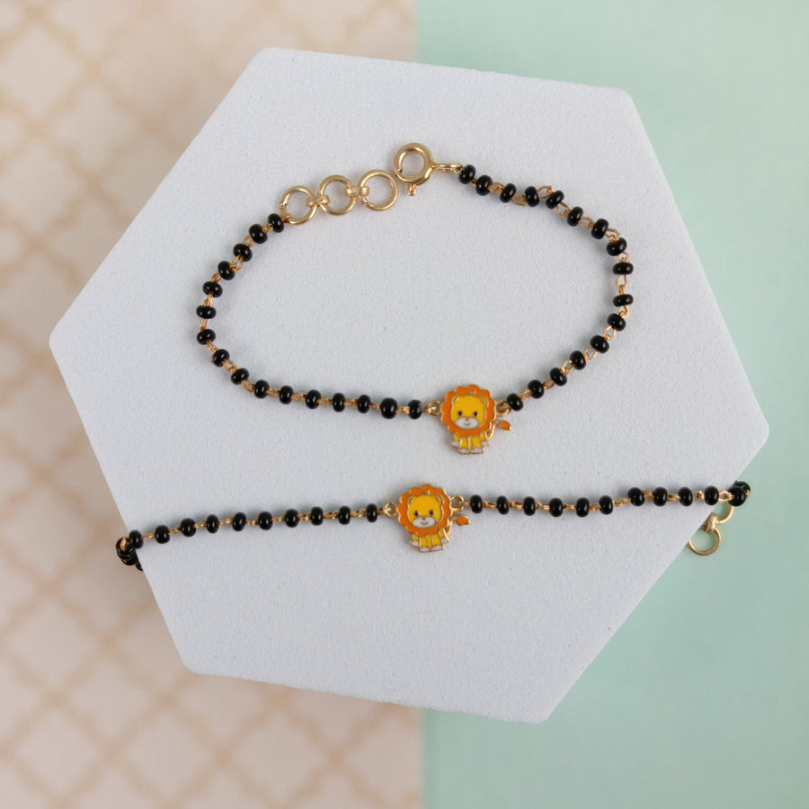 Lion Nazariya-Pair in gold plated silver, yellow gold
