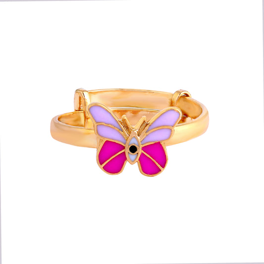 Cute Pink Butterfly ring - Arista Jewels